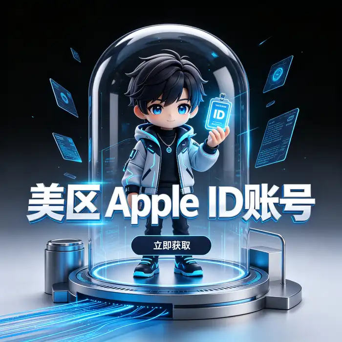 美区id账号与apple账号美国id主题插图，说明美国地区App Store使用注意事项